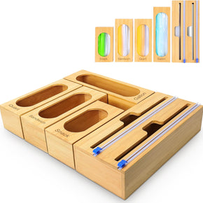 Organisateur et Distributeur en Bambou 6 en 1